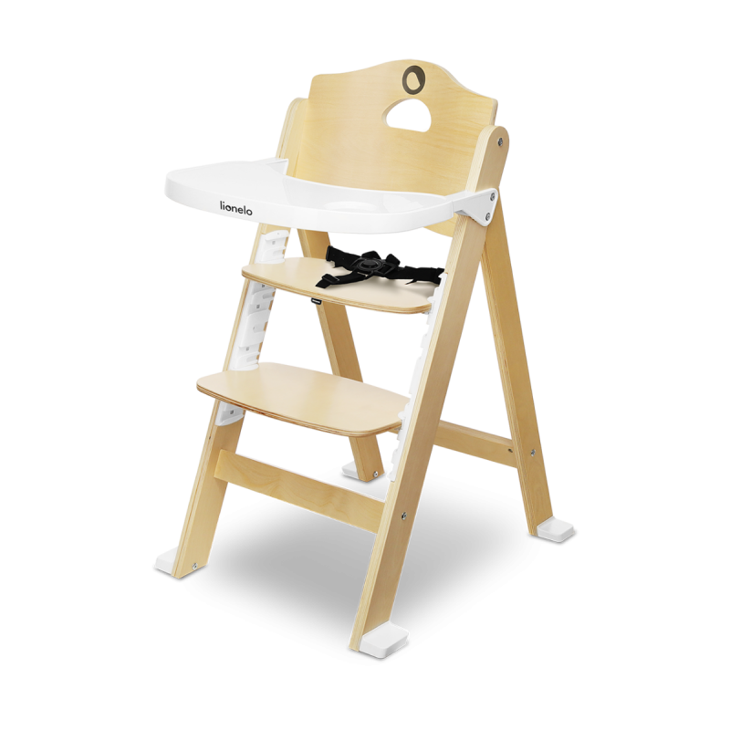 Lionelo Floris - Krzesełko do karmienia | WHITE NATURAL