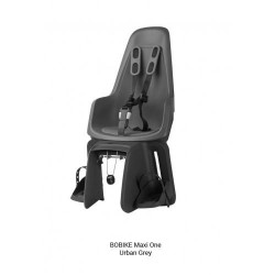 Bobike One Maxi 1P-E BD - Fotelik rowerowy na ramę i bagażnik | 9-22 KG | URBAN BLACK