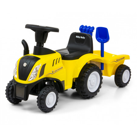Milly Mally New Holland T7 Traktor - Jeździk | YELLOW
