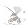 BabyActive Musse Ultra - Wózek Głęboko-Spacerowy | zestaw 2w1 | APRICOT/CHROM