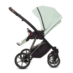 BabyActive MUSSE ULTRA - Wózek Głęboko-Spacerowy | zestaw 3w1 | MINT/NIKIEL
