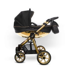 BabyActive MOMMY GLOSSY - Wózek Głęboko-Spacerowy | zestaw 2w1 | GOLD