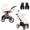 BabyActive Mommy Glossy White - Wózek Głęboko-Spacerowy | zestaw 2w1 | ROSE GOLD