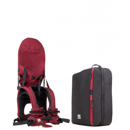 MiniMeis - Nosidełko G4 + plecak | BURGUNDY