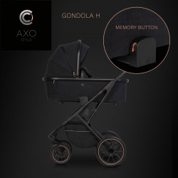 Cavoe Axo Style - Wózek Głęboko-Spacerowy | zestaw 2w1 | METEORITE