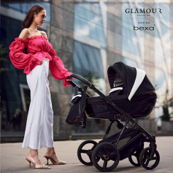 Bexa Glamour - Wózek Głęboko-Spacerowy | zestaw 2w1 | GL03 RED