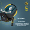 Kinderkraft i-Guard i-Size - Obrotowy fotelik samochodowy 0-18 KG | COOL GREY ***ADAC