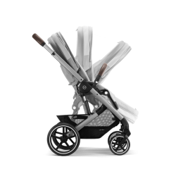 Cybex New Balios S Lux SLV - Wózek Głęboko-Spacerowy | zestaw 2w1 | LAVA GREY