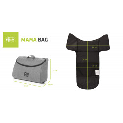 4Baby Mama Bag - Torba do wózka | MELANGE GREY