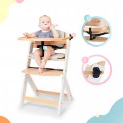 Kinderkraft Enock + poduszka - Krzesełko do karmienia | BLACK