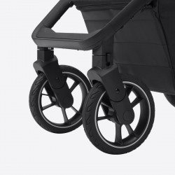 Carrello Alfa 2023 - Kompaktowy wózek głęboko-spacerowy | zestaw 2w1 | MIDNIGHT BLACK
