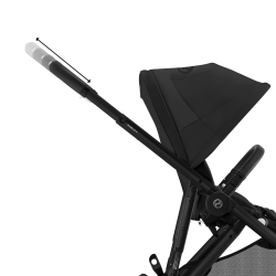 Cybex Gazelle S BLK 2023 - Wózek Głęboko-Spacerowy | zestaw 2w1 | MOON BLACK