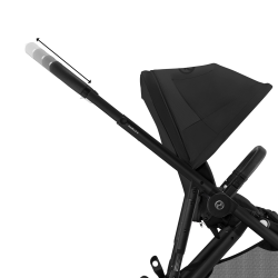 Cybex Gazelle S - Wózek Głęboko-Spacerowy | zestaw 2w1 | MOON BLACK BLK