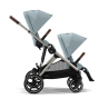 Cybex Gazelle S TPE 2023 - Wózek spacerowy dla bliźniąt | SKY BLUE
