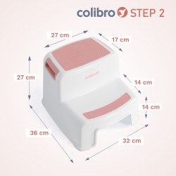Colibro Step 2 - Podest dziecięcy | CRYSTAL PINK