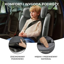 Kinderkraft Oneto3 i-size - Fotelik samochodowy 9-36 KG | CHERRY PEARL