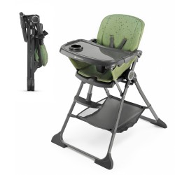 Kinderkraft Foldee - Kompaktowe krzesełko do karmienia | GREEN