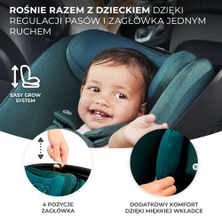 Kinderkraft i-Care - Fotelik samochodowy 0-13 KG | GREY