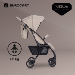 Euro-Cart Volt Pro Black Edition - Wózek spacerowy | FOSSIL