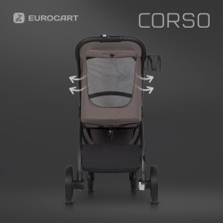 Euro-Cart Corso - Wózek spacerowy | TAUPE