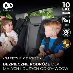 Kinderkraft Safety Fix 2 - Fotelik samochodowy 9-36 KG | GREY