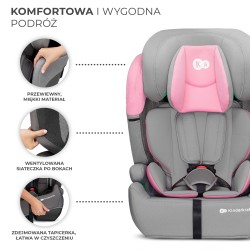 Kinderkraft Comfort Up i-size - Fotelik samochodowy 9-36 KG | PINK
