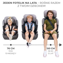 Kinderkraft Comfort Up i-size - Fotelik samochodowy 9-36 KG | GREY