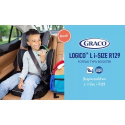 Graco Logico L i-size - Fotelik samochodowy 15-36 KG | MIDNIGHT