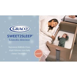 Graco Sweet2Sleep - Łóżeczko dostawne | OATMEAL