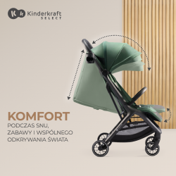 Kinderkraft Nubi 2 - Wózek spacerowy | PINK QUARTZ