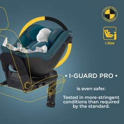 Kinderkraft i-Guard Pro i-Size - Obrotowy fotelik samochodowy 0-18 KG | CHERRY PEARL ***ADAC