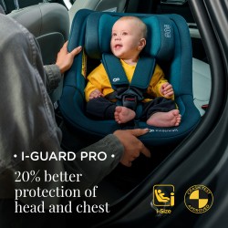 Kinderkraft i-Guard Pro i-Size - Obrotowy fotelik samochodowy 0-18 KG | GRAPHITE BLACK ***ADAC