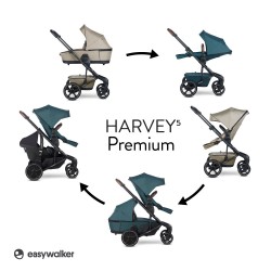 Easywalker Harvey 5 Premium - Wózek Głęboko-Spacerowy | zestaw 2w1 | PEARL TAUPE