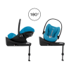 Cybex Cloud G - Rozkładany fotelik samochodowy 40-87 CM | zestaw z bazą | PLUS BEACH BLUE ****ADAC