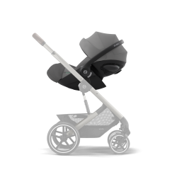 Cybex Cloud G - Rozkładany fotelik samochodowy 40-87 CM | zestaw z bazą | PLUS LAVA GREY ****ADAC