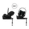 Cybex Cloud G - Rozkładany fotelik samochodowy 40-87 CM | zestaw z bazą | PLUS MOON BLACK ****ADAC