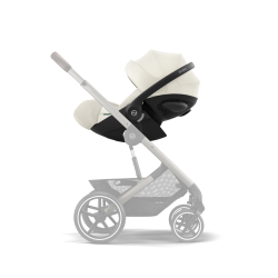 Cybex Cloud G - Rozkładany fotelik samochodowy 40-87 CM | zestaw z bazą | PLUS SEASHELL BEIGE ****ADAC