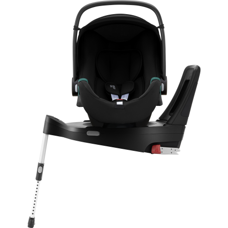 Britax Romer Baby-Safe 3 i-Size - Obrotowy fotelik samochodowy 0-13 KG | zestaw z bazą Vario 5Z | SPACE BLACK