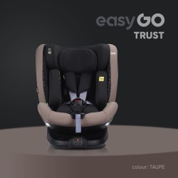 EasyGo Trust i-size - Obrotowy Fotelik samochodowy 0-36 KG | TAUPE