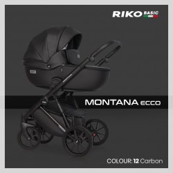Riko Basic Montana Ecco - Wózek Głęboko-Spacerowy | zestaw 2w1 | CARBON