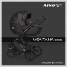 Riko Basic Montana Ecco - Wózek Głęboko-Spacerowy | zestaw 2w1 | CARBON