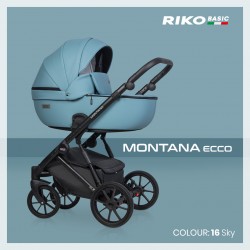 Riko Basic Montana Ecco - Wózek Głęboko-Spacerowy | zestaw 2w1 | SKY