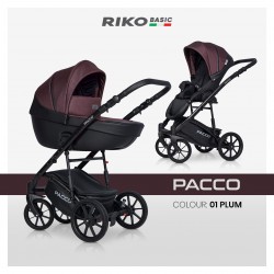 Riko Basic Pacco - Wózek Głęboko-Spacerowy | zestaw 2w1 | PLUM