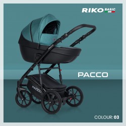 Riko Basic Pacco - Wózek Głęboko-Spacerowy | zestaw 2w1 | LATTE