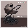 Riko Basic Pacco - Wózek Głęboko-Spacerowy | zestaw 2w1 | MOCCA