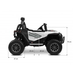 Toyz Blaze - Pojazd na akumulator terenowy | WHITE