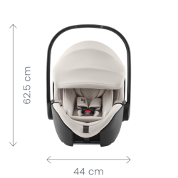 Britax Romer Baby-Safe Pro - Obrotowy rozkładany fotelik samochodowy 0-13 KG | DUSTY ROSE