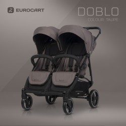 Euro-Cart Doblo - Bliźniaczy wózek spacerowy | TAUPE