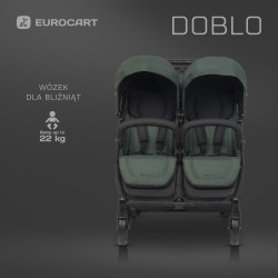 Euro-Cart Doblo - Bliźniaczy wózek spacerowy | JUNGLE
