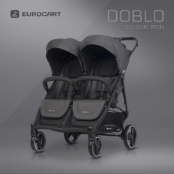 Euro-Cart Doblo - Wózek głęboko-spacerowy dla bliźniąt | IRON